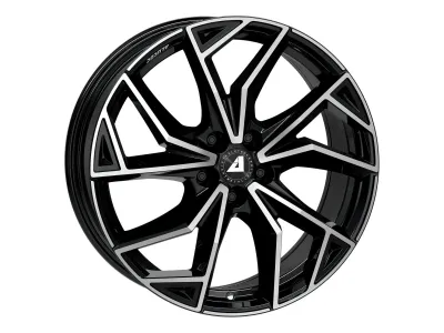 Alutec ADX.02 diamant-schwarz frontpoliert – 3/4-Ansicht