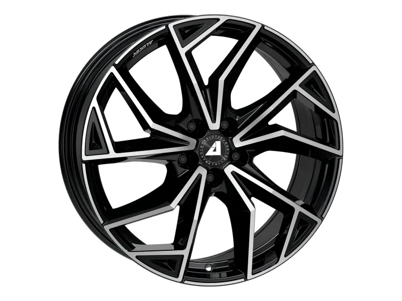Alutec ADX.02 diamant-schwarz frontpoliert – 3/4-Ansicht
