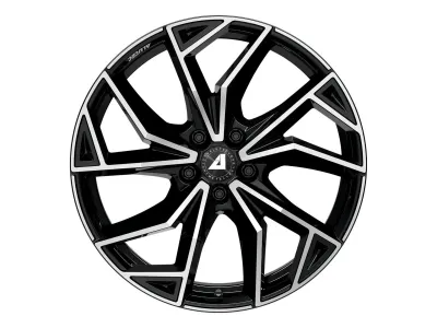 Alutec ADX.02 diamant-schwarz frontpoliert – Felge frontal