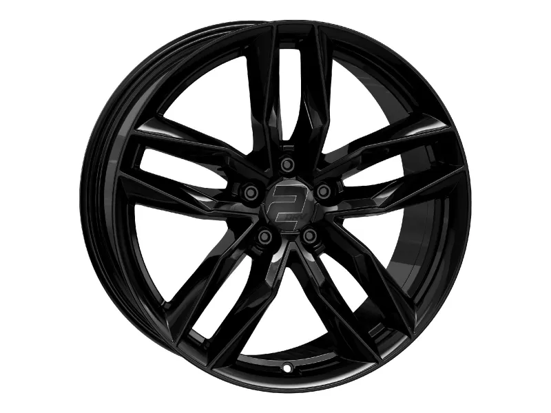 2DRV WH40 schwarz glänzend lackiert – 3/4-Ansicht