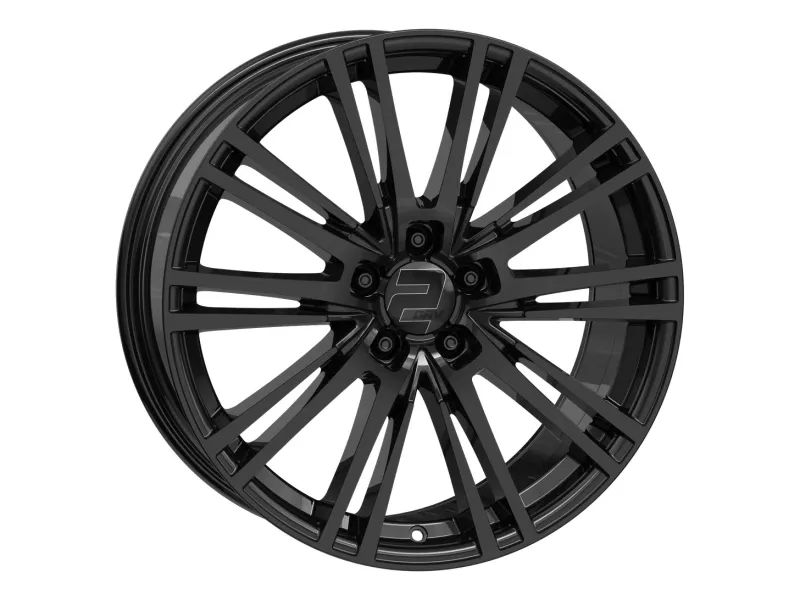 2DRV WH18 schwarz glänzend lackiert – 3/4-Ansicht