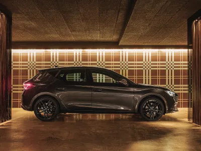 Dezent TR black – Montiert am Seat Leon, Seitenansicht