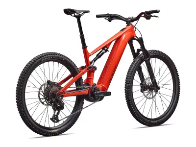 Specialized Turbo Levo 4 Alloy in Gloss Deep Orange / Deep Lake (Orange glänzend/Dunkelblau) – 3/4-Ansicht hinten rechts