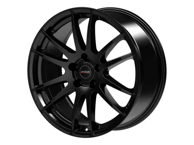 Alutec Monstr racing-schwarz – Schrägansicht mit Felgenbett