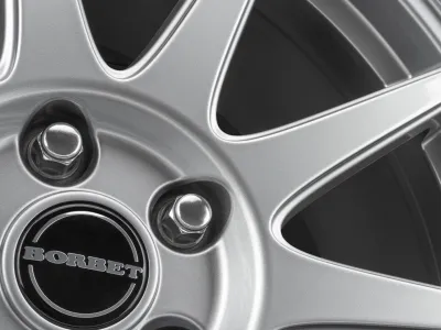 Borbet GTX titan glossy – Detail Nabe und Speichen