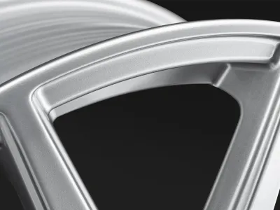 Borbet GTX titan glossy – Detail Speichen und Felgenhorn