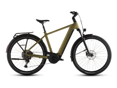 Cube Touring Hybrid Pro 800 in goldenlime´n´black (Goldgrün/Schwarz) – Seitenansicht rechts, Diamant