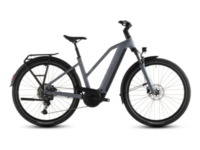 Cube Touring Hybrid Pro 800 in pearlgrey´n´grey (Perlgrau/Grau) – Seitenansicht rechts, Trapez