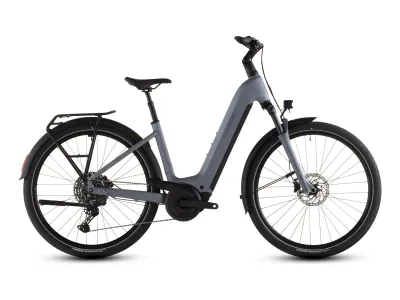 Cube Touring Hybrid Pro 800 in pearlgrey´n´grey (Perlgrau/Grau) – Seitenansicht rechts, Tiefeinsteiger (Easy Entry)