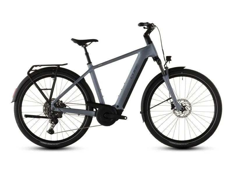 Cube Touring Hybrid Pro 800 in pearlgrey´n´grey (Perlgrau/Grau) – Seitenansicht rechts, Diamant