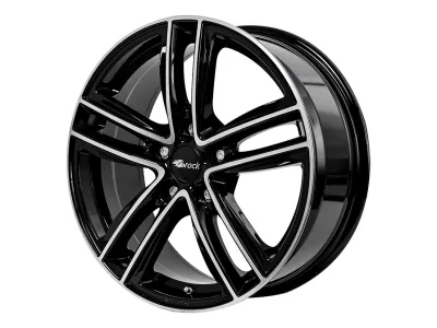 RC-Design RC27 Schwarz Glanz Voll-Poliert – 3/4-Ansicht