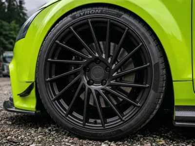Keskin KT17 matt black painted – Montiert an einem Audi TT