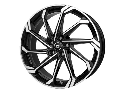 RC-Design RC36 Schwarz Glanz Voll-Poliert – 3/4-Ansicht