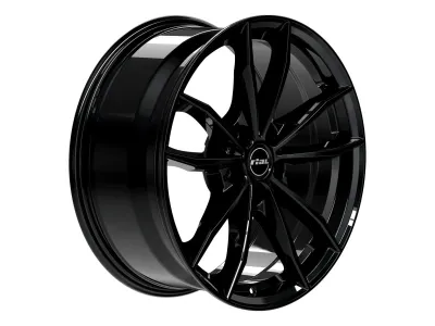 Rial X12 diamant-schwarz – Schrägansicht mit Felgenbett