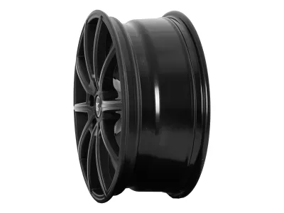 RC-Design RC32 Satin Black Matt – Seitenprofil mit Felgenbett