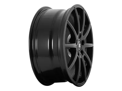RC-Design RC32 Satin Black Matt – Schrägansicht links mit Felgenbett