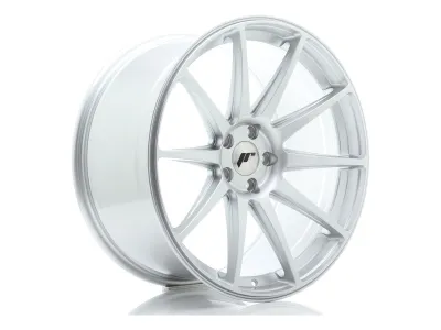 Japan Racing JR11 Hyper Silver – Felge 10x20 in 3/4-Ansicht