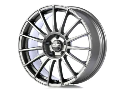 OZ Racing Superturismo LM Matt Graphite + Silver Lettering – 3/4-Ansicht von der anderen Seite
