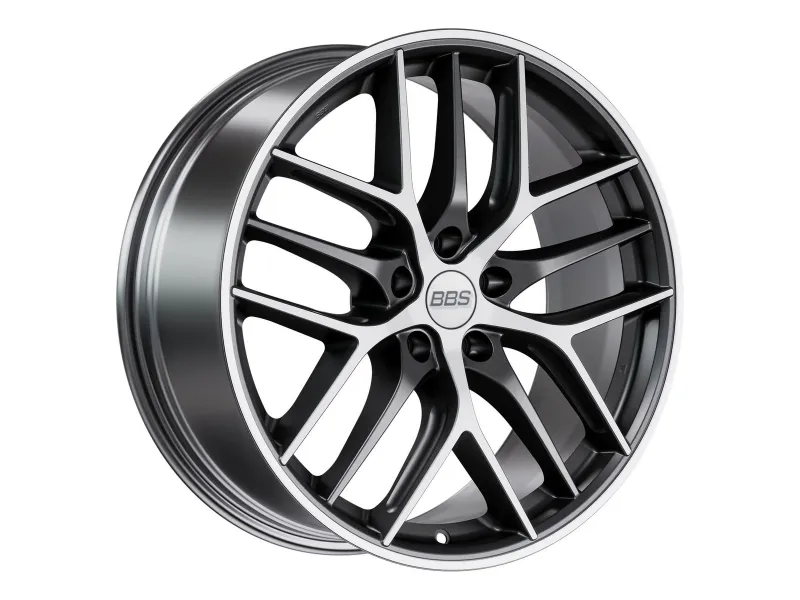 BBS CC-R graphit diamantgedreht matt – 3/4-Ansicht (19 Zoll)