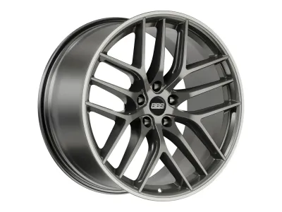 BBS CC-R platinum matt – 3/4-Ansicht (20 Zoll, stark konkav)