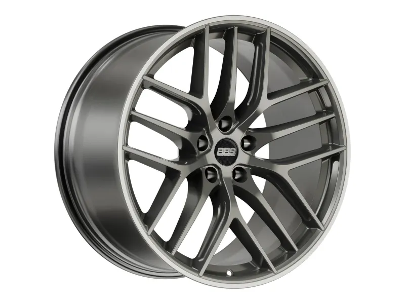 BBS CC-R platinum matt – 3/4-Ansicht (20 Zoll, stark konkav)
