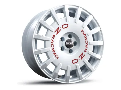 OZ Racing Rally Racing Race White + Red Lettering – 3/4-Ansicht