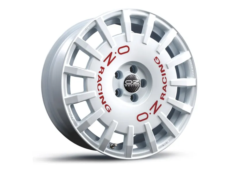 OZ Racing Rally Racing Race White + Red Lettering – 3/4-Ansicht