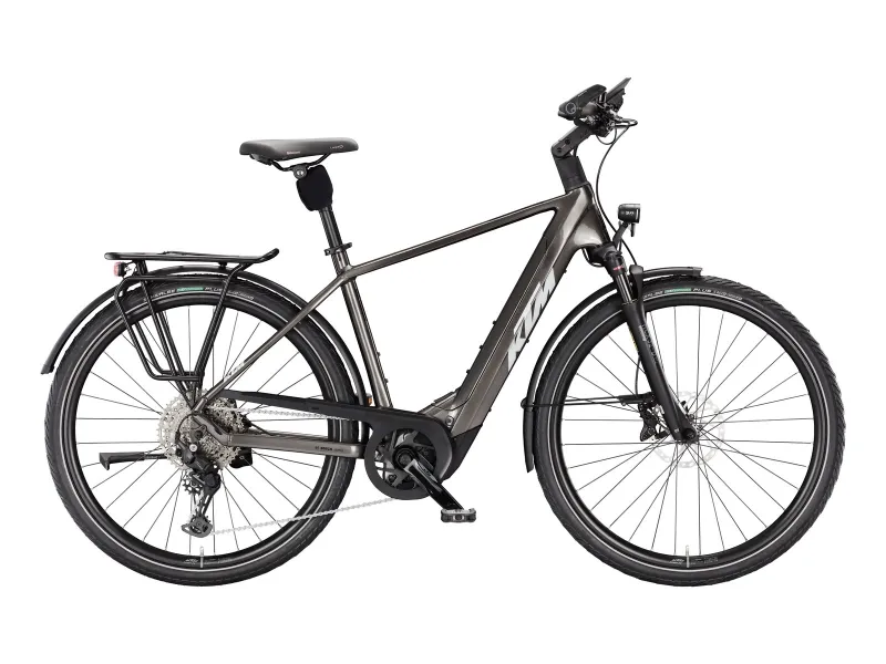 KTM Macina Style 820 in Machine Grey (Silver+Black) – Dunkelgrau mit Silber/Schwarz – Seitenansicht rechts, Diamant