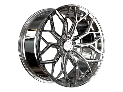 Wheelforce HE.1-FF Rhodium – 3/4-Ansicht von vorne