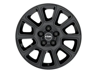 Rial Transporter 2 diamant-schwarz – Felge frontal