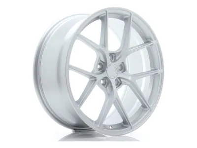 Japan Racing SL01 Matt Silver – Felge in 3/4-Ansicht