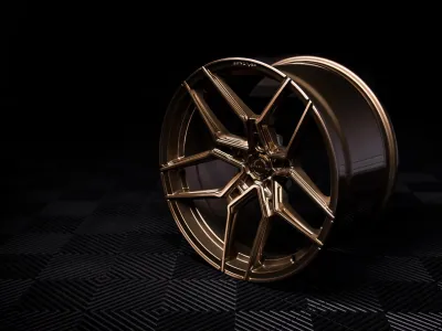 Concaver CVR5 Brushed Bronze – Studioaufnahme auf dunklem Untergrund