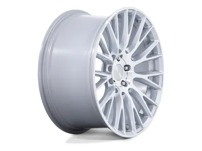 Rotiform LSE Gloss Silver w/ Machined Face – Felge seitlich mit Felgenbett