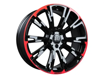 Brabus Monoblock R Red Black – 3/4-Ansicht vorne