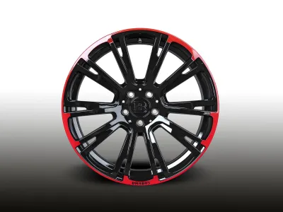 Brabus Monoblock R Red Black – Felge frontal, Studioaufnahme