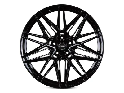 Vossen HF-7 Gloss Black – Felge frontal (Flat Face)