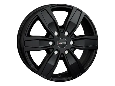 Autec Quantro schwarz matt – 3/4-Ansicht, 6-Loch