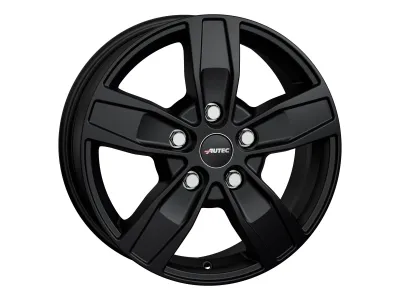 Autec Quantro schwarz matt – 3/4-Ansicht, 5-Loch