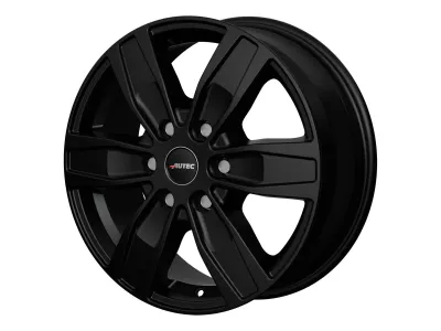 Autec Quantro schwarz matt – 3/4-Ansicht von rechts, 6-Loch