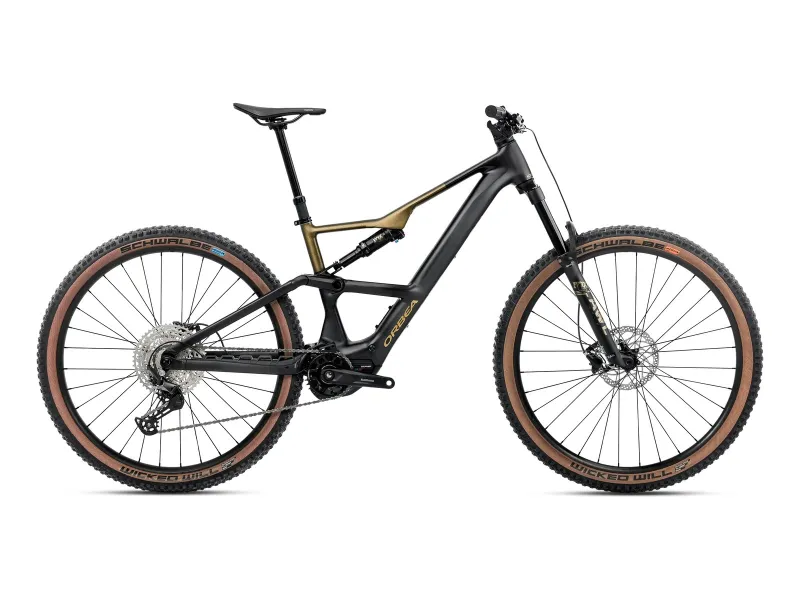 Orbea Rise SL H30 in Diamond Black – Splash Olive Green, matt (Schwarz/Olivgrün matt) – Seitenansicht rechts