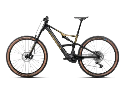 Orbea Rise SL H30 in Diamond Black – Splash Olive Green, matt (Schwarz/Olivgrün matt) – Seitenansicht links