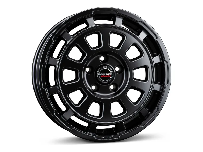 Borbet CW7 black matt – 3/4-Ansicht (Ausführung 7x17 und 8x18 Zoll)