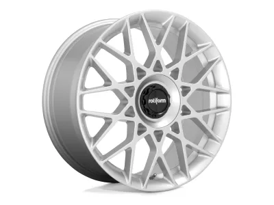 Rotiform BLQ-C Silver – Felge in 3/4-Ansicht vorne