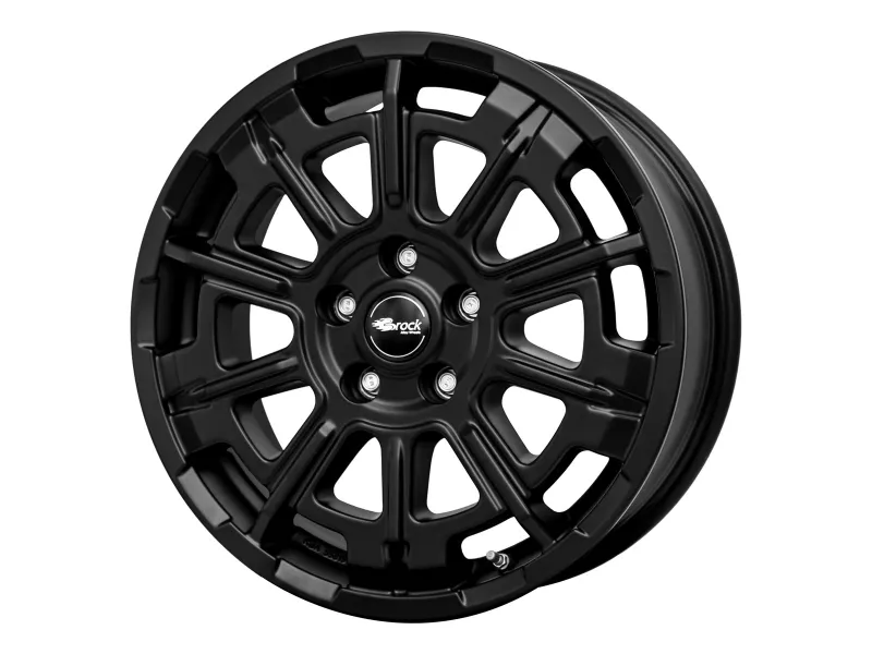 Brock B45 Satin Black Matt – Felge nahezu frontal (5-Loch)
