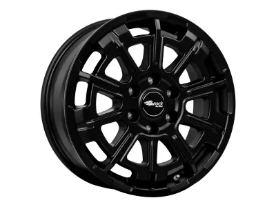 Brock B45 Satin Black Matt – 6-Loch-Ausführung, leicht seitlich