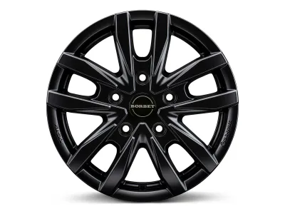 Borbet CW5 black matt – Felge frontal, 16 Zoll