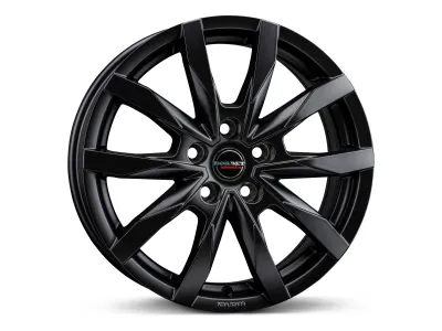 Borbet CW5 black matt – 3/4-Ansicht, 18 Zoll