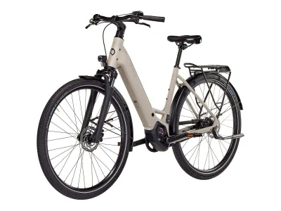 Kalkhoff Image L Season in sustainedgrey matt (Grau matt) – 3/4-Ansicht vorne links, Tiefeinsteiger