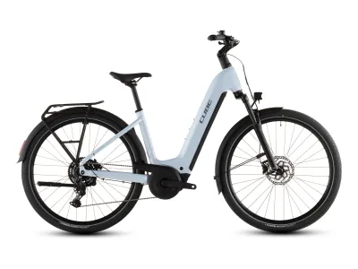 Cube Touring Hybrid ONE 600 in glacier´n´reflex (Eisblau) – Seitenansicht rechts, Tiefeinsteiger (Easy Entry)