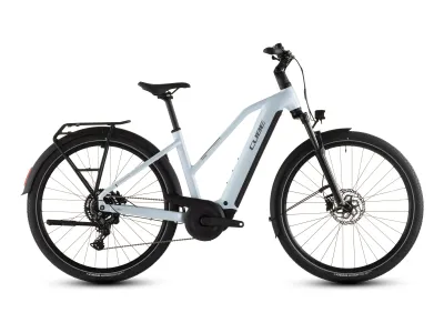 Cube Touring Hybrid ONE 600 in glacier´n´reflex (Eisblau) – Seitenansicht rechts, Trapez
